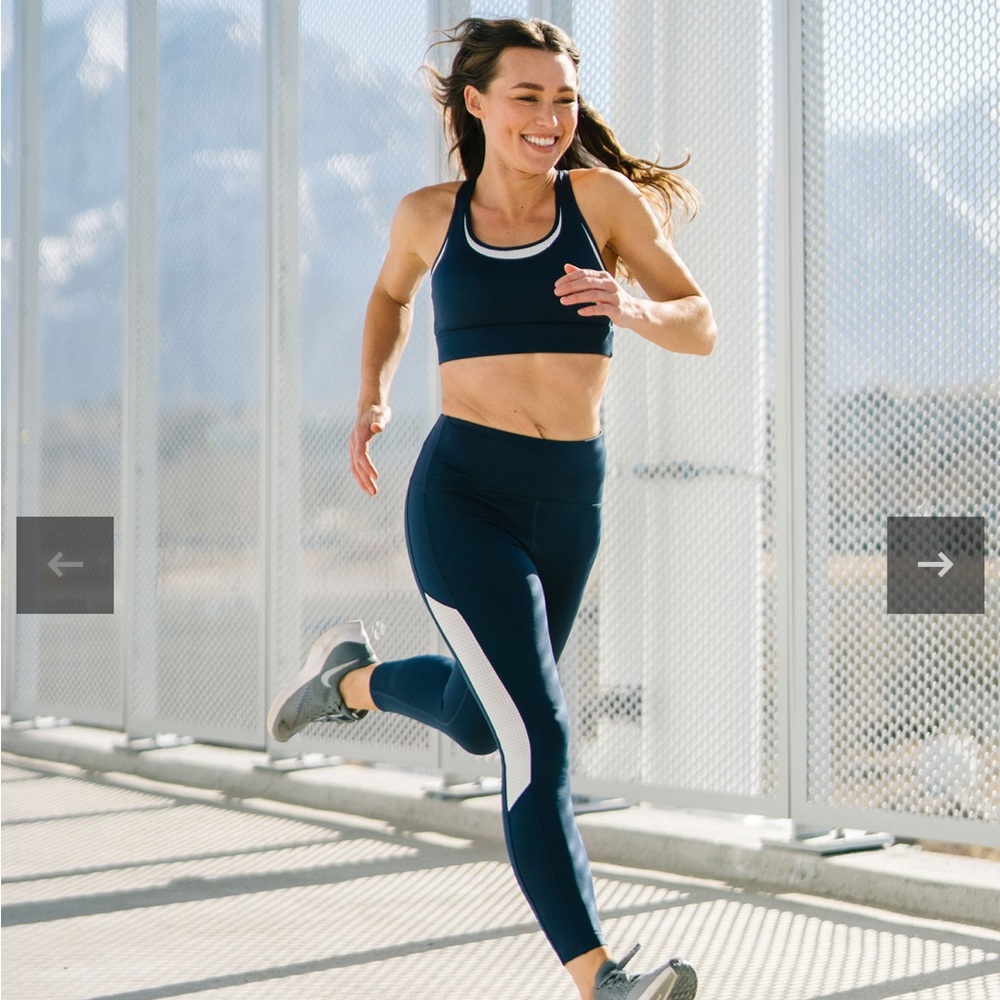 Zyia Navy Primo Mesh Hi-rise Leggings NWT!